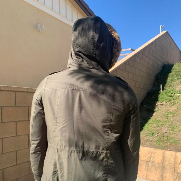 Levis Military cargo style zip up jacket Womens Medium - Picture 4 of 4